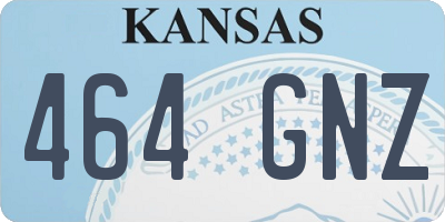 KS license plate 464GNZ