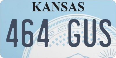 KS license plate 464GUS
