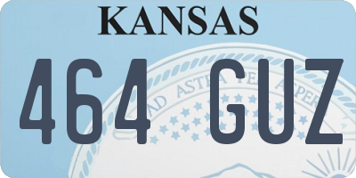 KS license plate 464GUZ