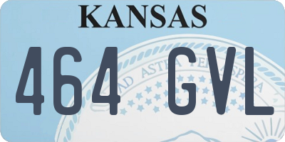 KS license plate 464GVL