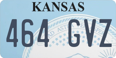 KS license plate 464GVZ