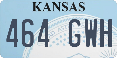 KS license plate 464GWH