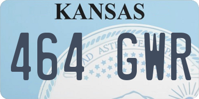 KS license plate 464GWR