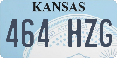 KS license plate 464HZG
