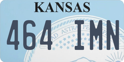 KS license plate 464IMN