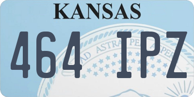 KS license plate 464IPZ