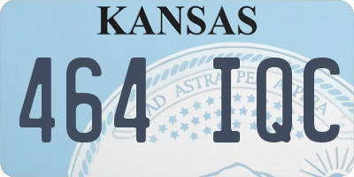 KS license plate 464IQC