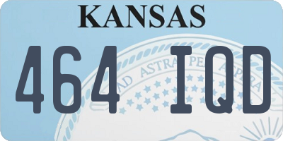 KS license plate 464IQD
