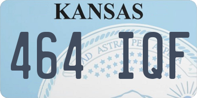 KS license plate 464IQF