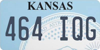 KS license plate 464IQG