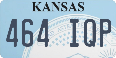 KS license plate 464IQP