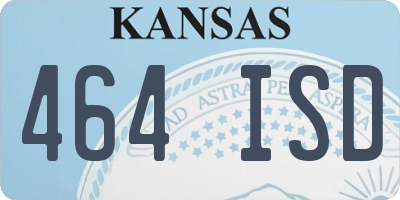 KS license plate 464ISD