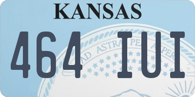 KS license plate 464IUI