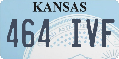 KS license plate 464IVF