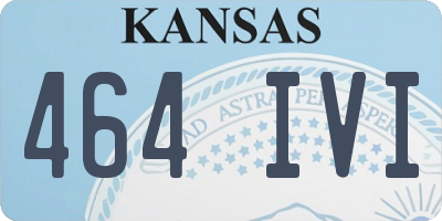 KS license plate 464IVI
