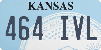 KS license plate 464IVL