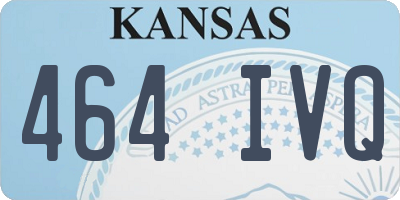 KS license plate 464IVQ