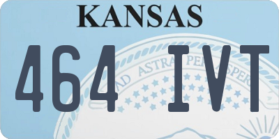 KS license plate 464IVT