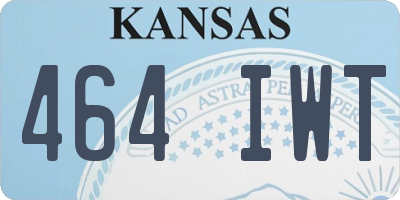 KS license plate 464IWT