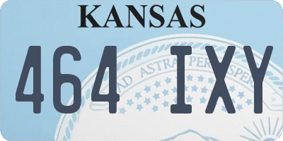 KS license plate 464IXY