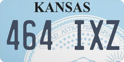 KS license plate 464IXZ