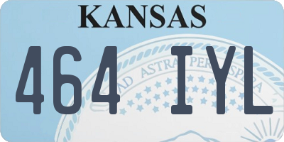 KS license plate 464IYL