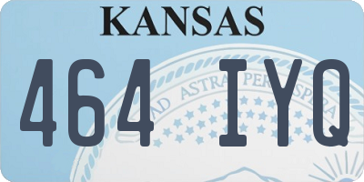 KS license plate 464IYQ