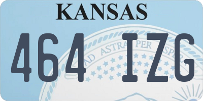 KS license plate 464IZG