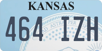 KS license plate 464IZH