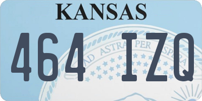 KS license plate 464IZQ