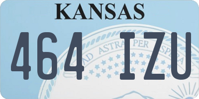 KS license plate 464IZU
