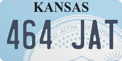 KS license plate 464JAT