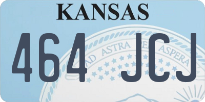 KS license plate 464JCJ