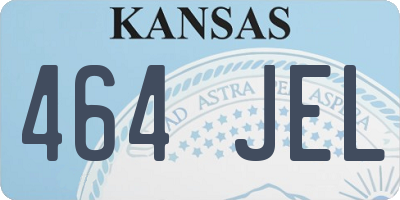 KS license plate 464JEL