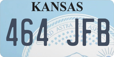 KS license plate 464JFB