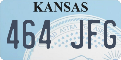 KS license plate 464JFG