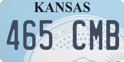 KS license plate 465CMB