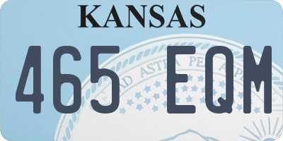 KS license plate 465EQM