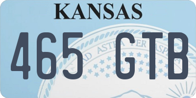 KS license plate 465GTB