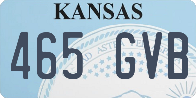 KS license plate 465GVB