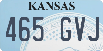 KS license plate 465GVJ