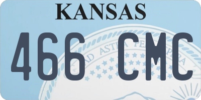 KS license plate 466CMC