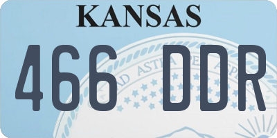 KS license plate 466DDR