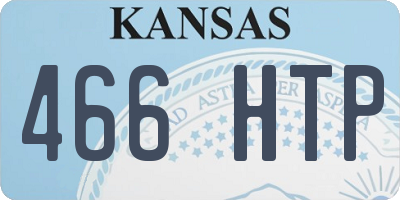 KS license plate 466HTP