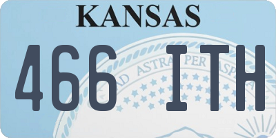 KS license plate 466ITH