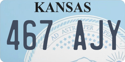KS license plate 467AJY