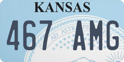 KS license plate 467AMG
