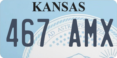 KS license plate 467AMX