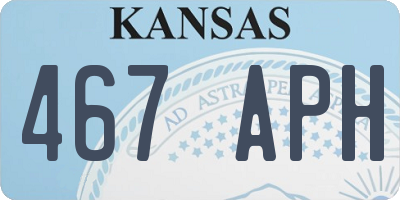 KS license plate 467APH