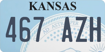 KS license plate 467AZH